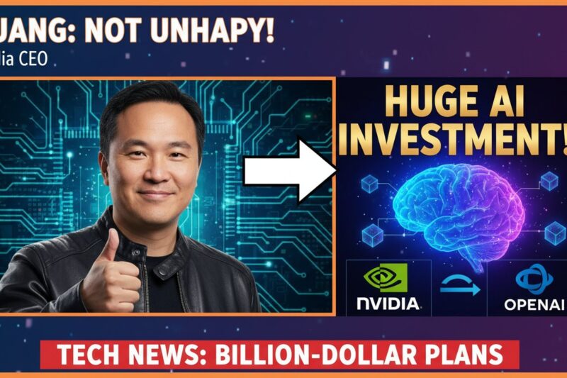 Nvidia CEO Jensen Huang Dispels Rumors of Discontent with OpenAI, Affirms Massive Investment Ahead