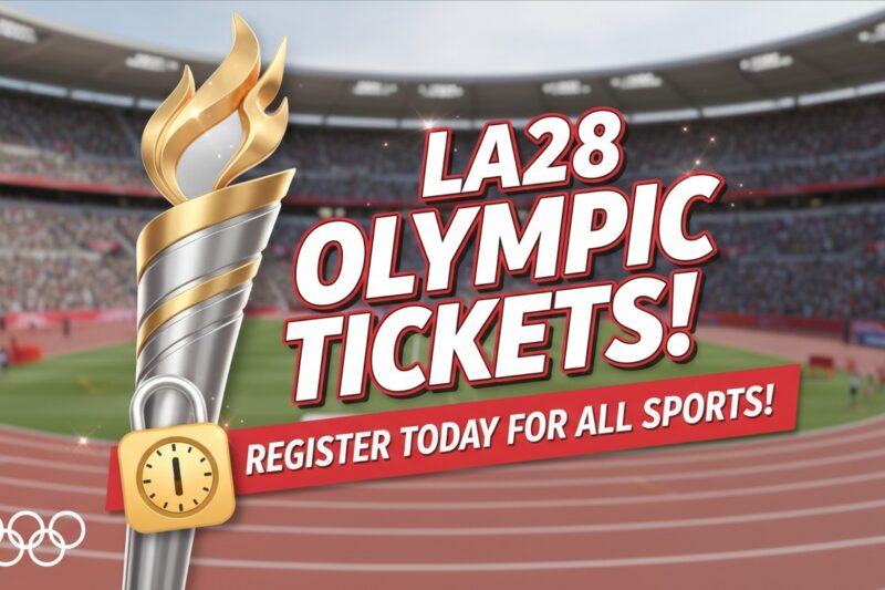 REGISTRATION FOR THE LA28 TICKET DRAW OPENS TODAY FOR TICKETS TO ALL OLYMPIC SPORTS