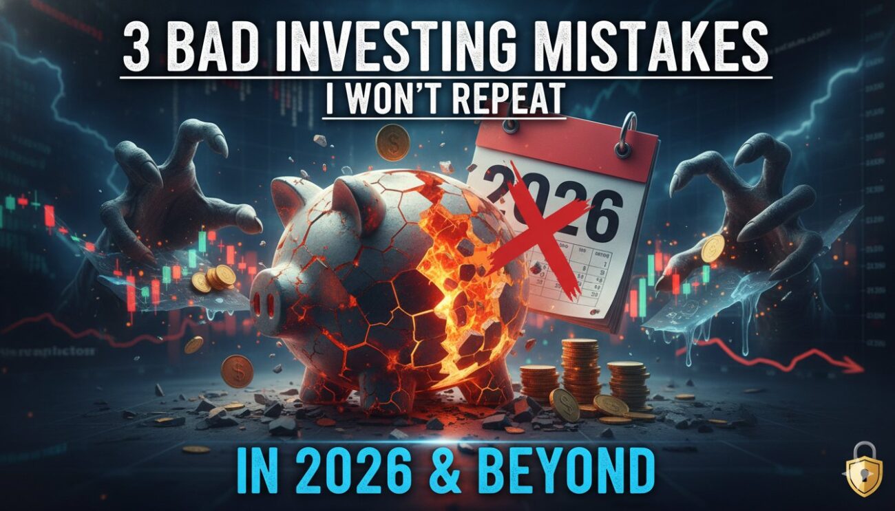 Illustration of an investor navigating pitfalls in a volatile stock market landscape