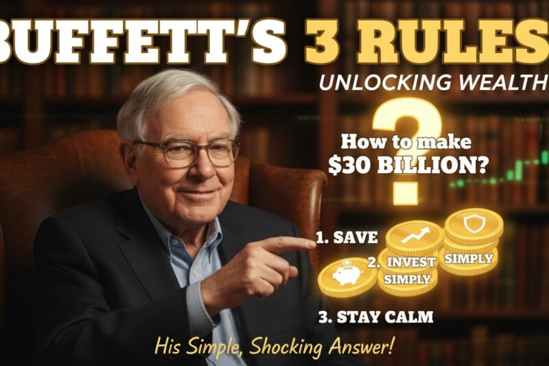 Mr. Buffett, how can I make $30 billion?: Warren Buffett’s answer reveals his 3 simple investing rules
