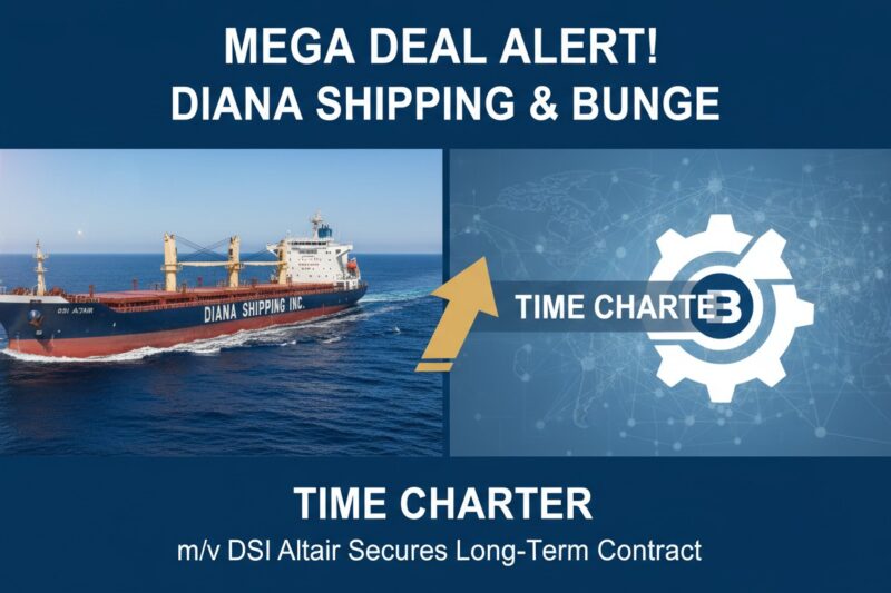 Diana Shipping Secures Lucrative Time Charter for Ultramax Vessel DSI Altair with Bunge