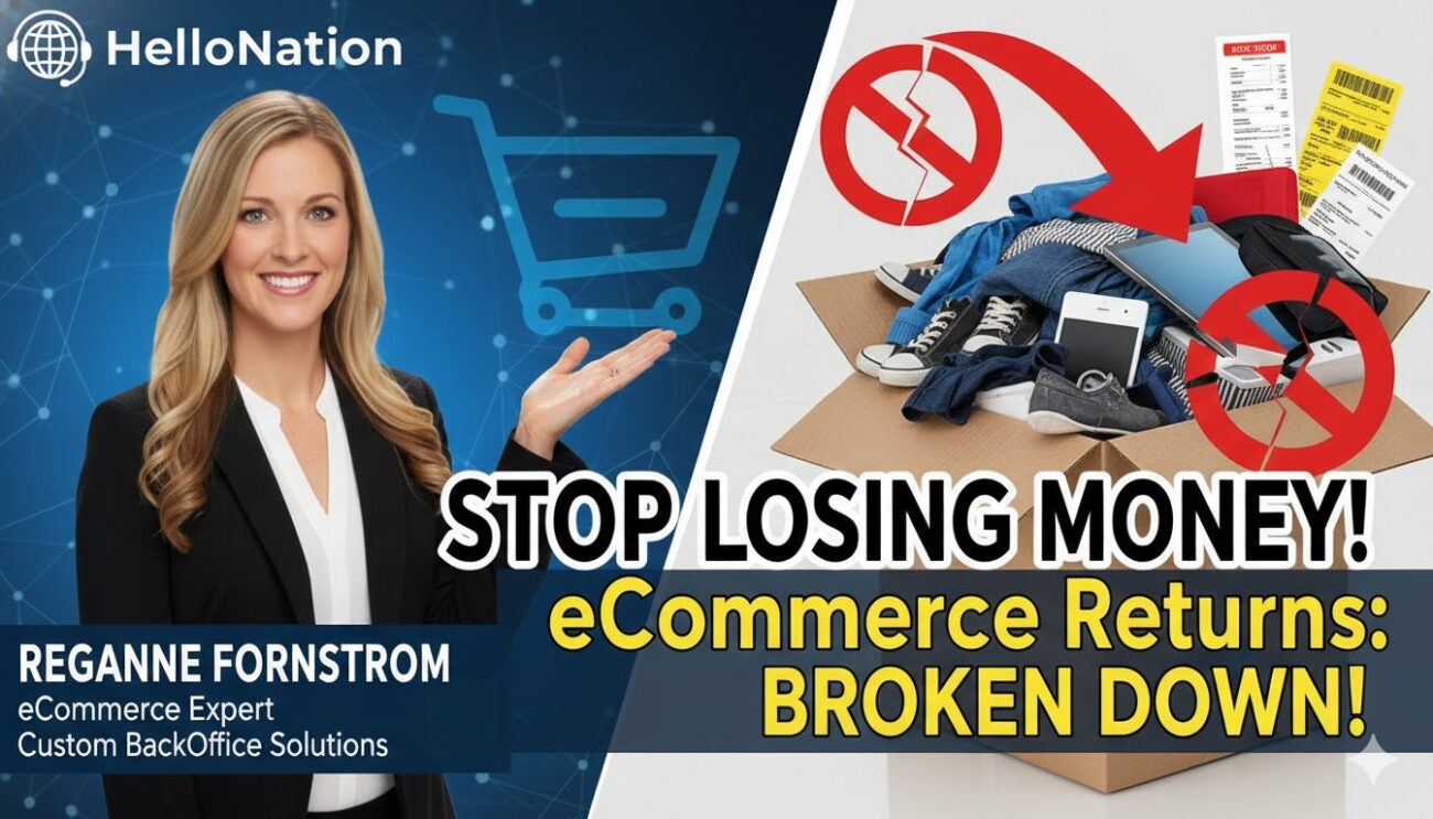 Illustration of eCommerce packages being returned and transformed into opportunities