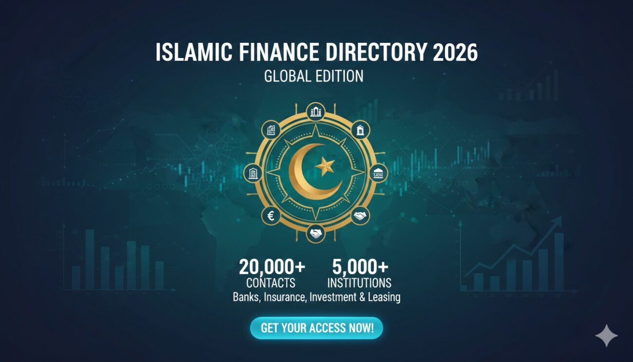 Comprehensive directory cover highlighting Islamic banks, takaful companies, and investment firms across the Middle East and Asia for 2026