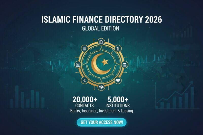 Comprehensive directory cover highlighting Islamic banks, takaful companies, and investment firms across the Middle East and Asia for 2026