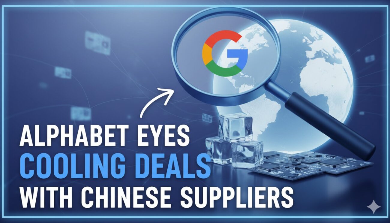 Google data center servers with liquid cooling systems in operation, representing AI infrastructure cooling technology